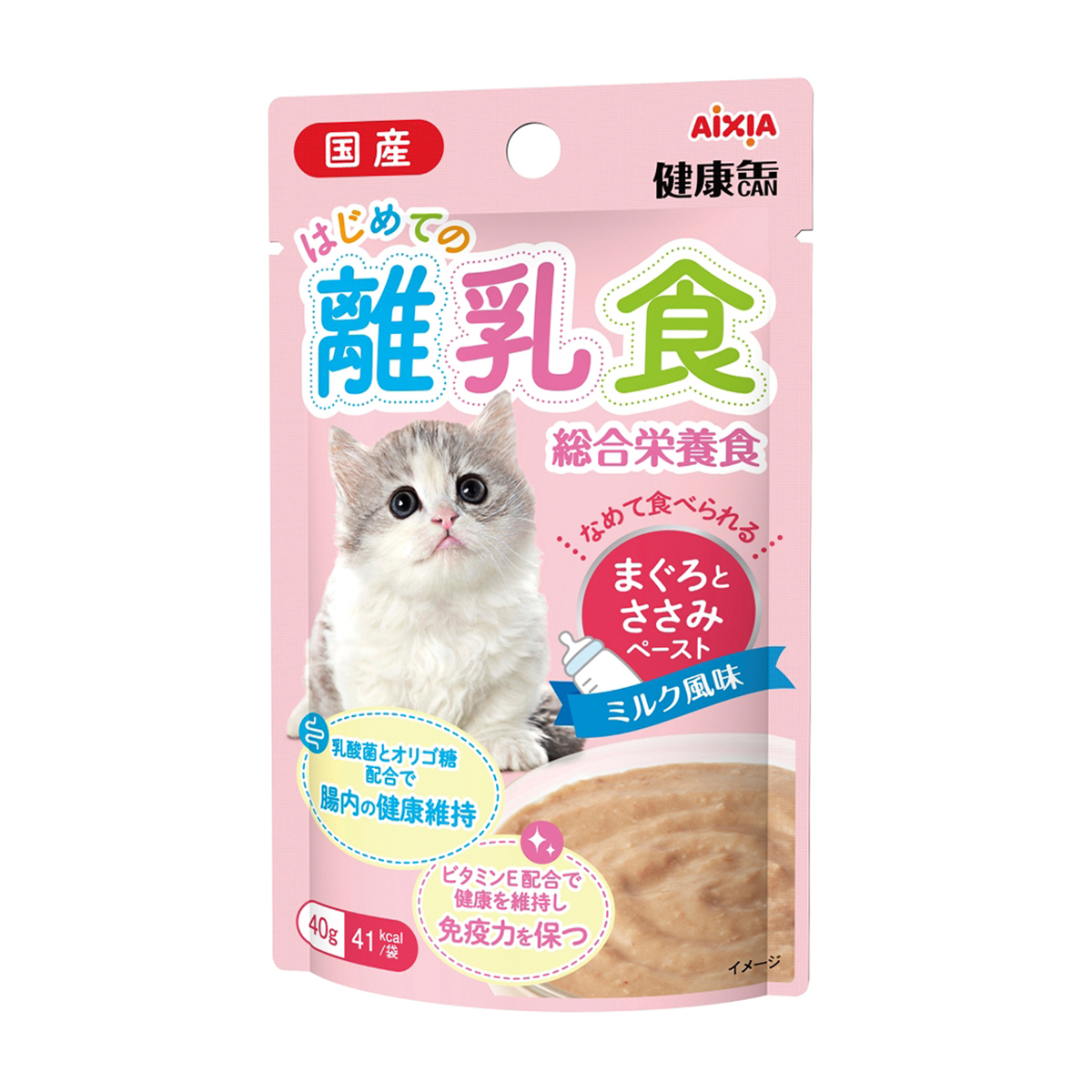 【ペット】国産健康缶パウチ　はじめての離乳食まぐろとささみペースト　４０ｇ