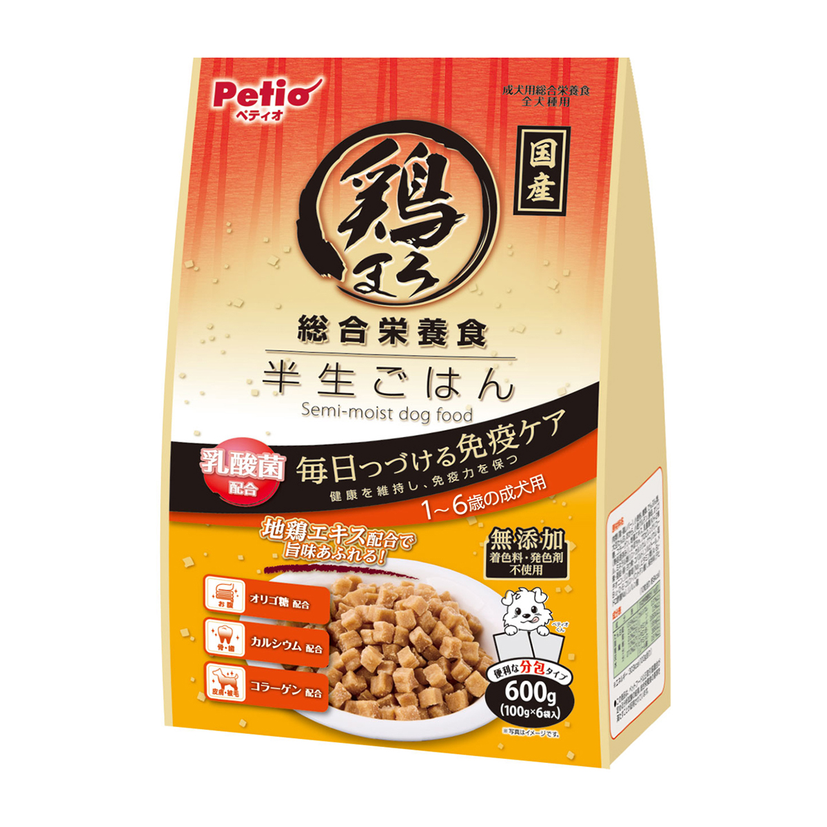 【ペット】鶏まろ　総合栄養食　半生ごはん　１‐６歳の成犬用　６００ｇ
