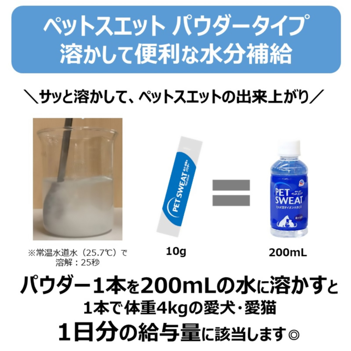 【ペット】ペットスエット パウダー 10g×5本 270331