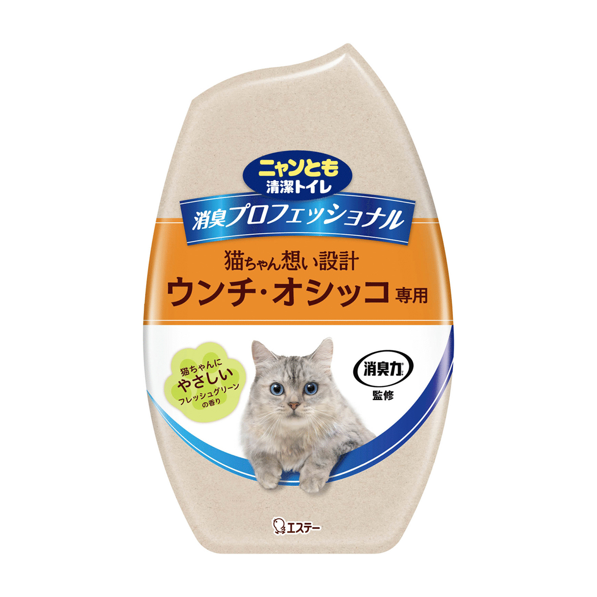【ペット】ニャンとも清潔トイレ　消臭プロフェッショナル　置き型　フレッシュグリーンの香り　４００ｍｌ