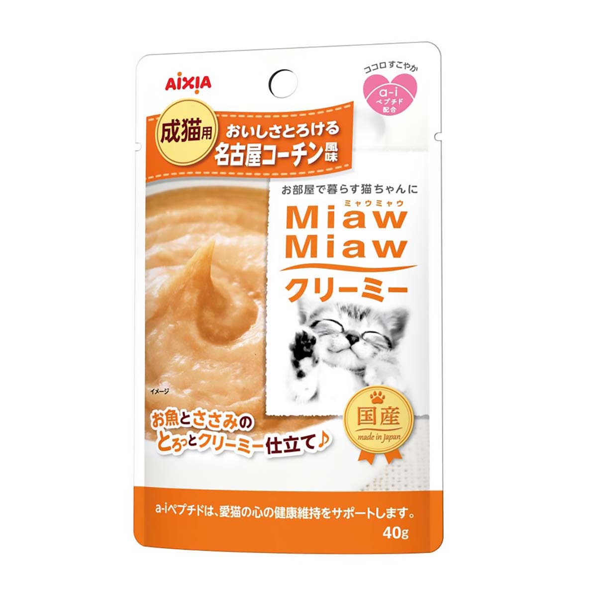 【ペット】ＭｉａｗＭｉａｗクリーミー　名古屋コーチン風味　４０ｇ