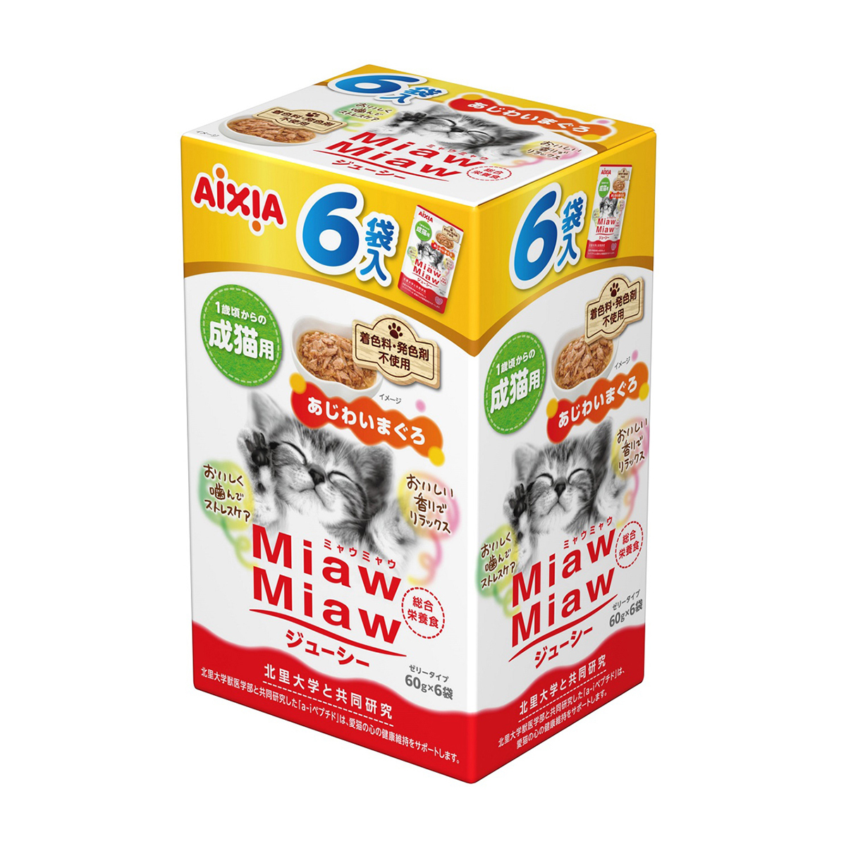 【ペット】ＭｉａｗＭｉａｗジューシー　あじわいまぐろ　６０ｇ×６