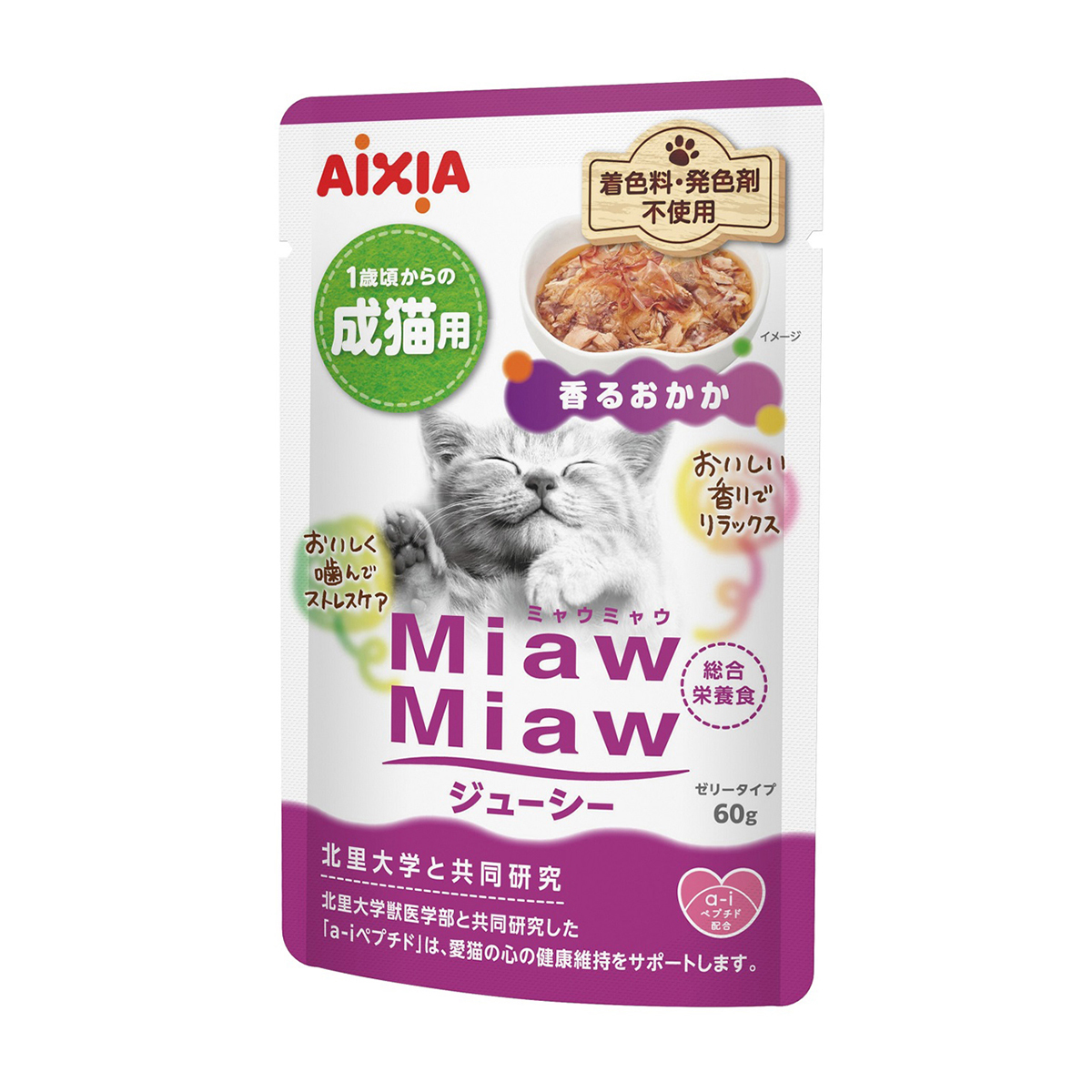 【ペット】ＭｉａｗＭｉａｗジューシー　香るおかか　６０ｇ