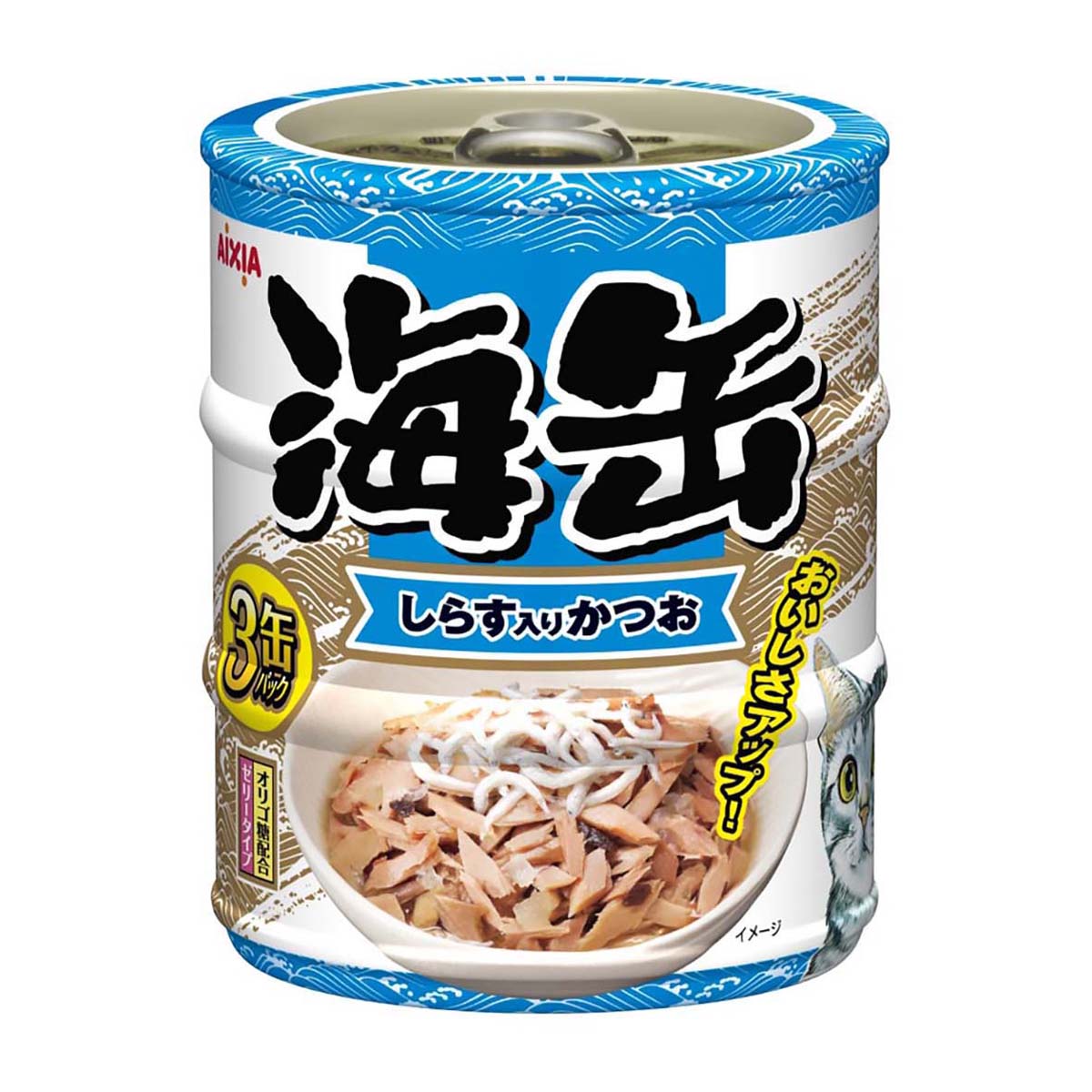 【ペット】海缶ミニ３Ｐ　しらす入りかつお　６０ｇ×３