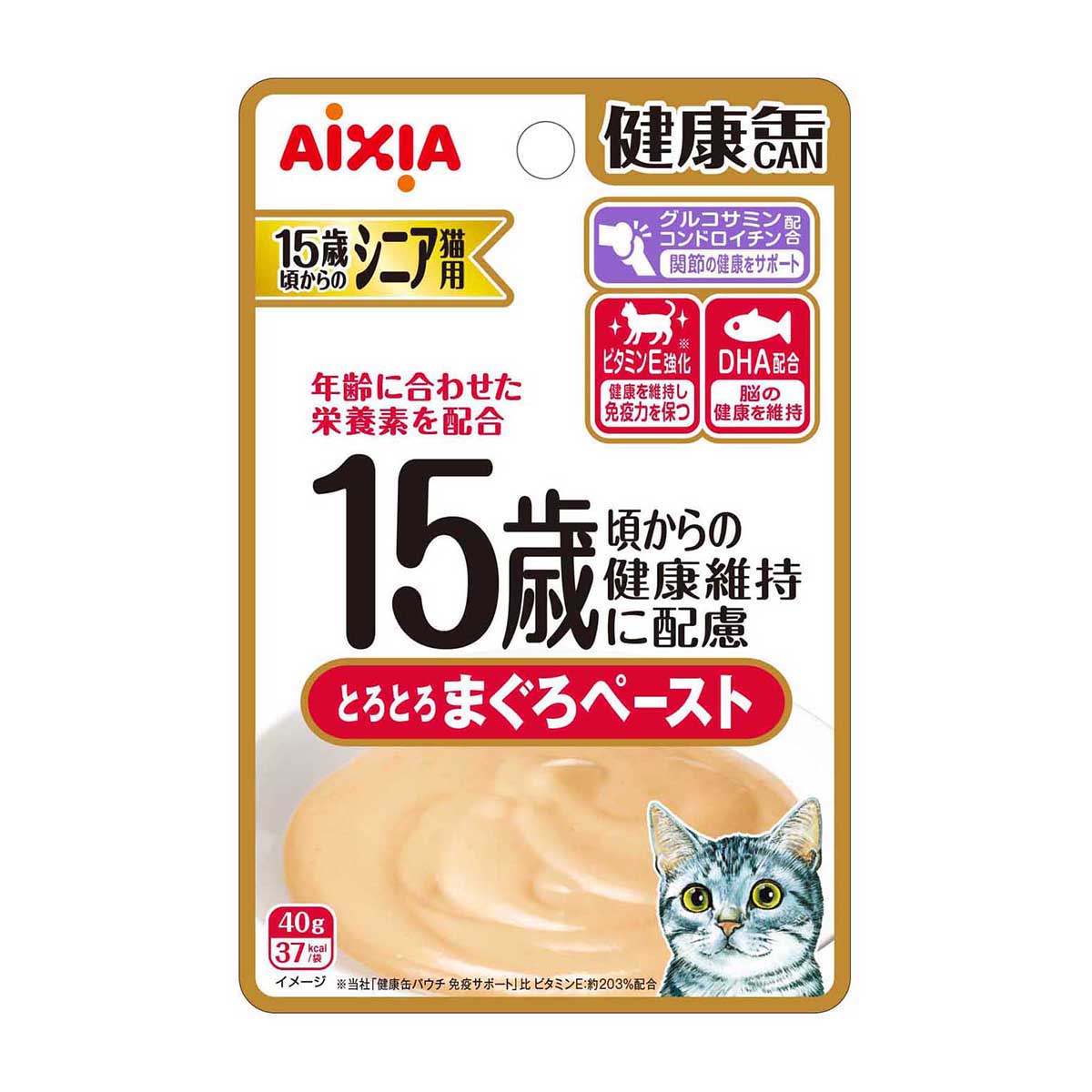 【ペット】健康缶パウチ　１５歳まぐろペースト　４０ｇ