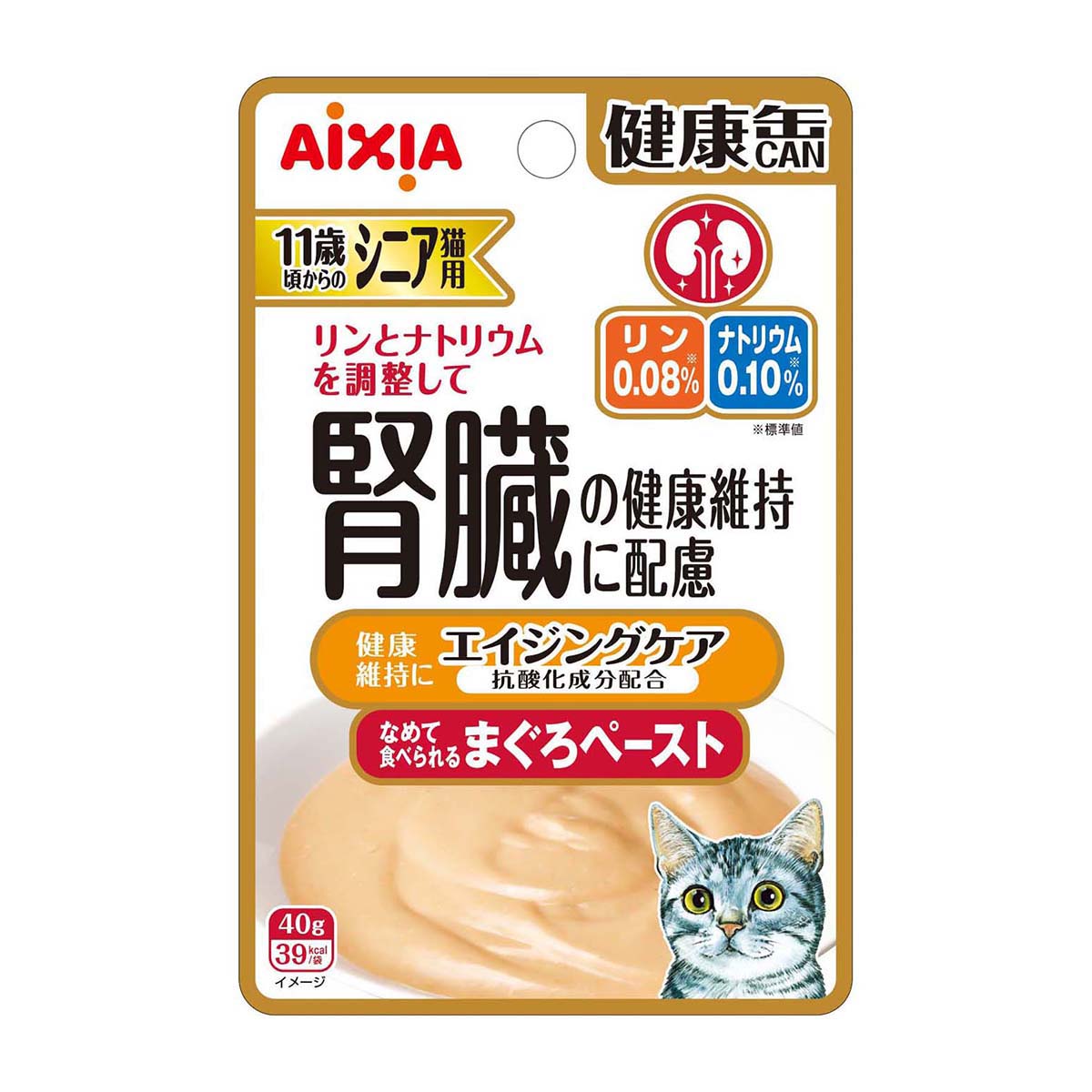 【ペット】健康缶パウチ　シニア猫用エイジングケア　４０ｇ