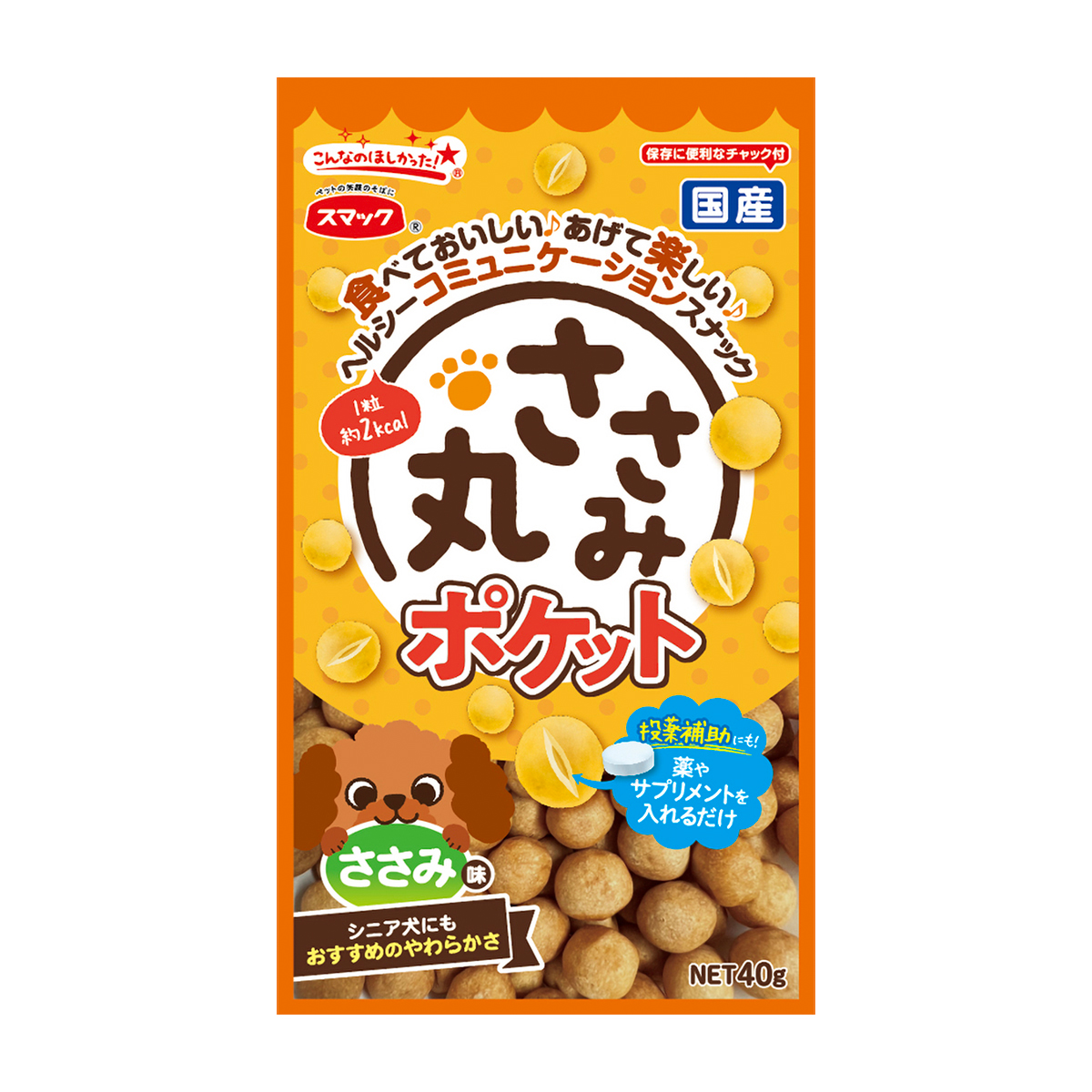 【ペット】ささみ丸　ポケットささみ味　４０ｇ