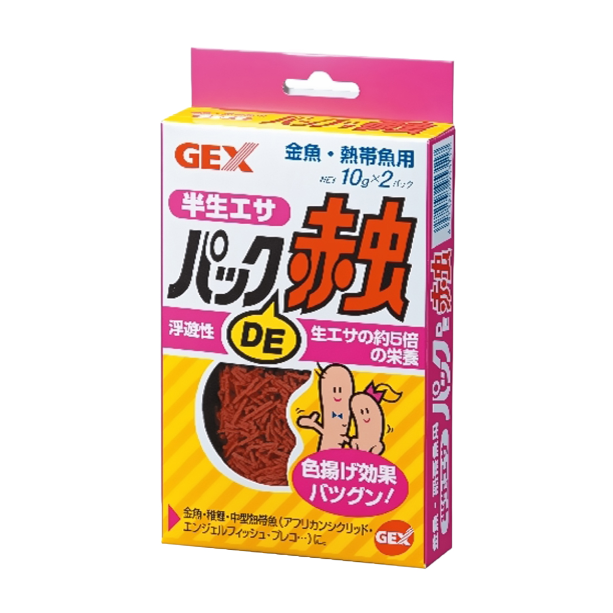 【ペット】パックＤＥ赤虫　１０ｇ×２