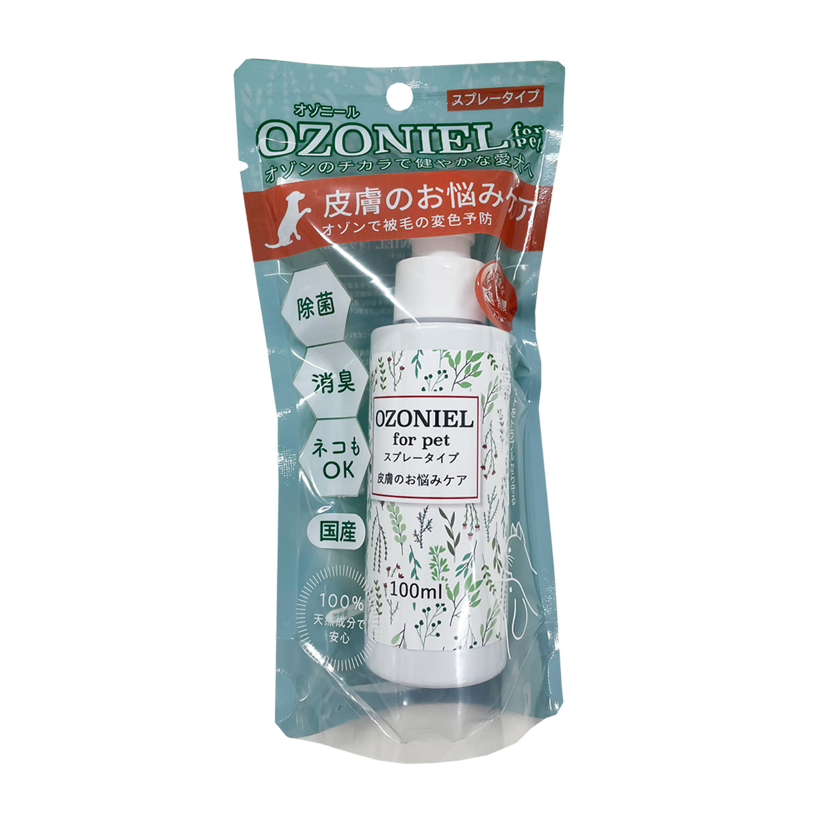 【ペット】ＯＺＯＮＩＥＬ　ｆｏｒ　ｐｅｔオゾニールスプレー皮膚のお悩みケア　１００ｍｌ