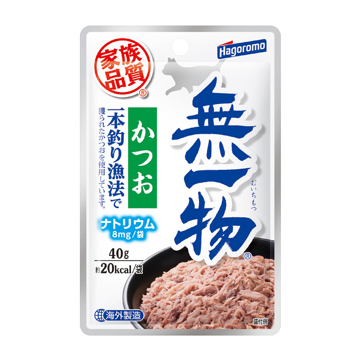 【ペット】無一物パウチ　かつお一本釣り漁法　４０ｇ
