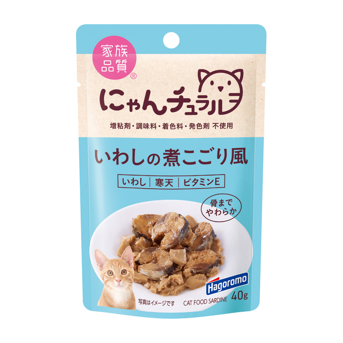 【ペット】にゃんチュラルパウチ　いわしの煮こごり風　４０ｇ