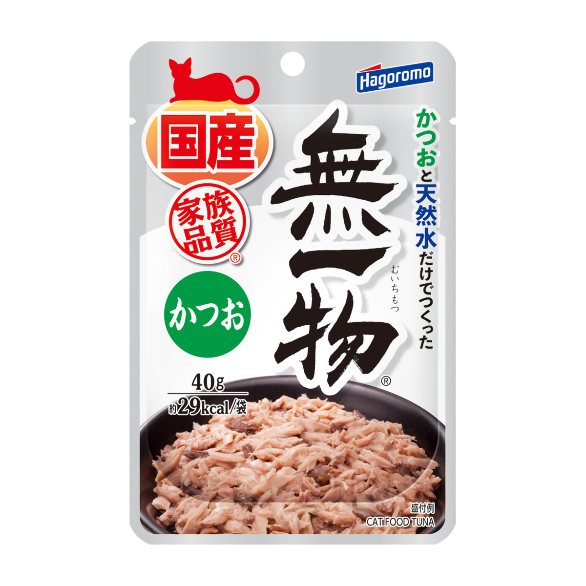 【ペット】無一物パウチ　かつお　４０ｇ