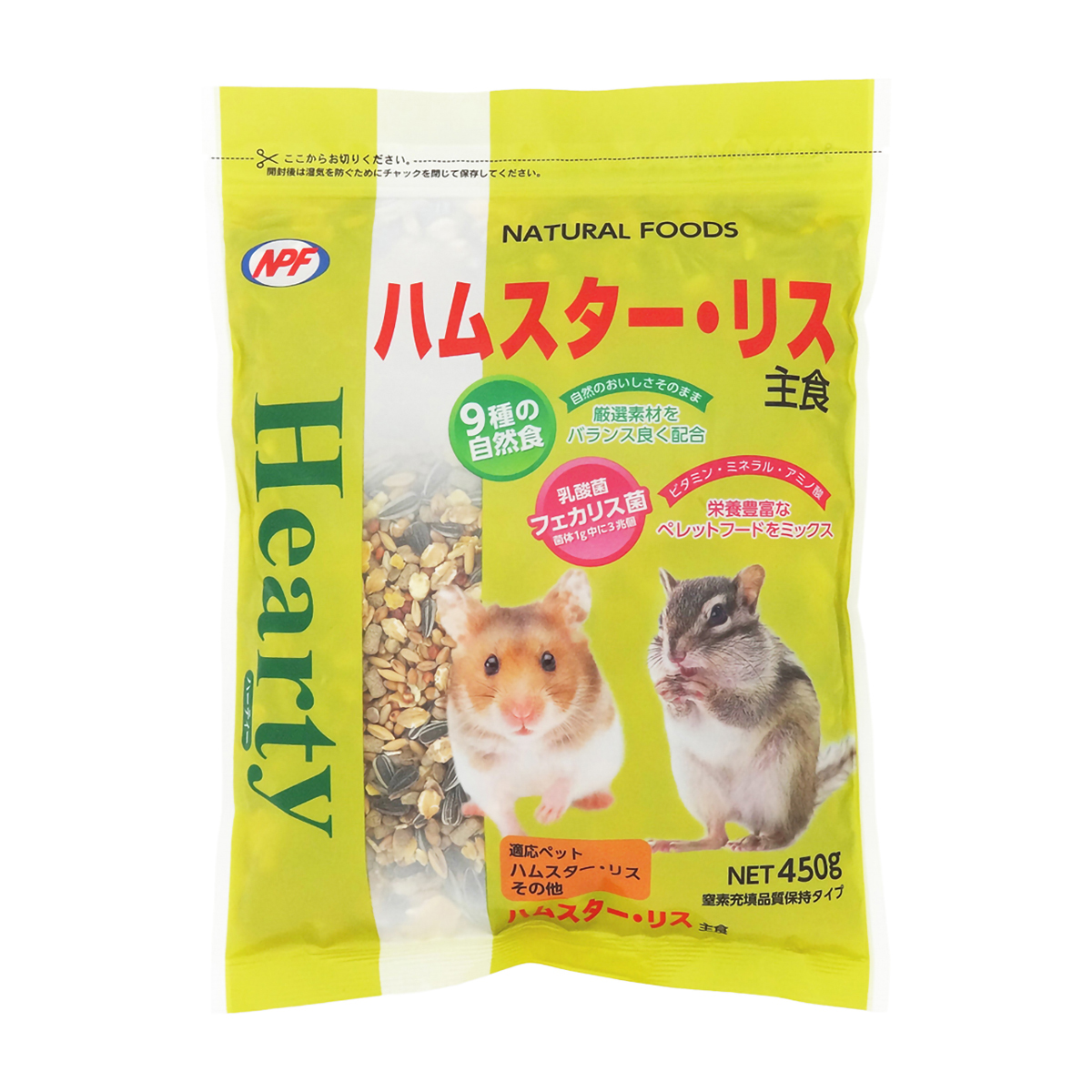 【ペット】ハーティーハムスター・リス　４５０ｇ