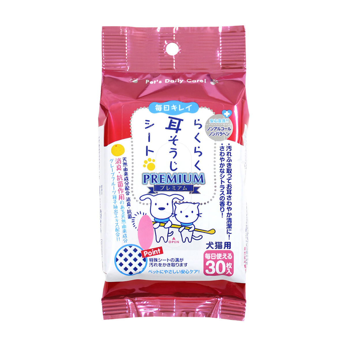 【ペット】らくらく耳そうじシート　ＣＳ‐０２　３０枚