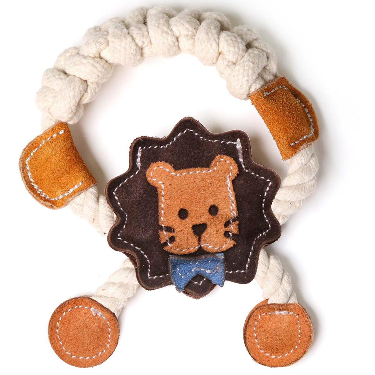 【ペット】牛革歯みがきトイ　がおん　