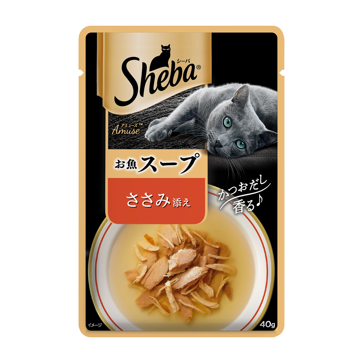 【ペット】シーバ　アミューズ　お魚スープ　ささみ添え　４０ｇ