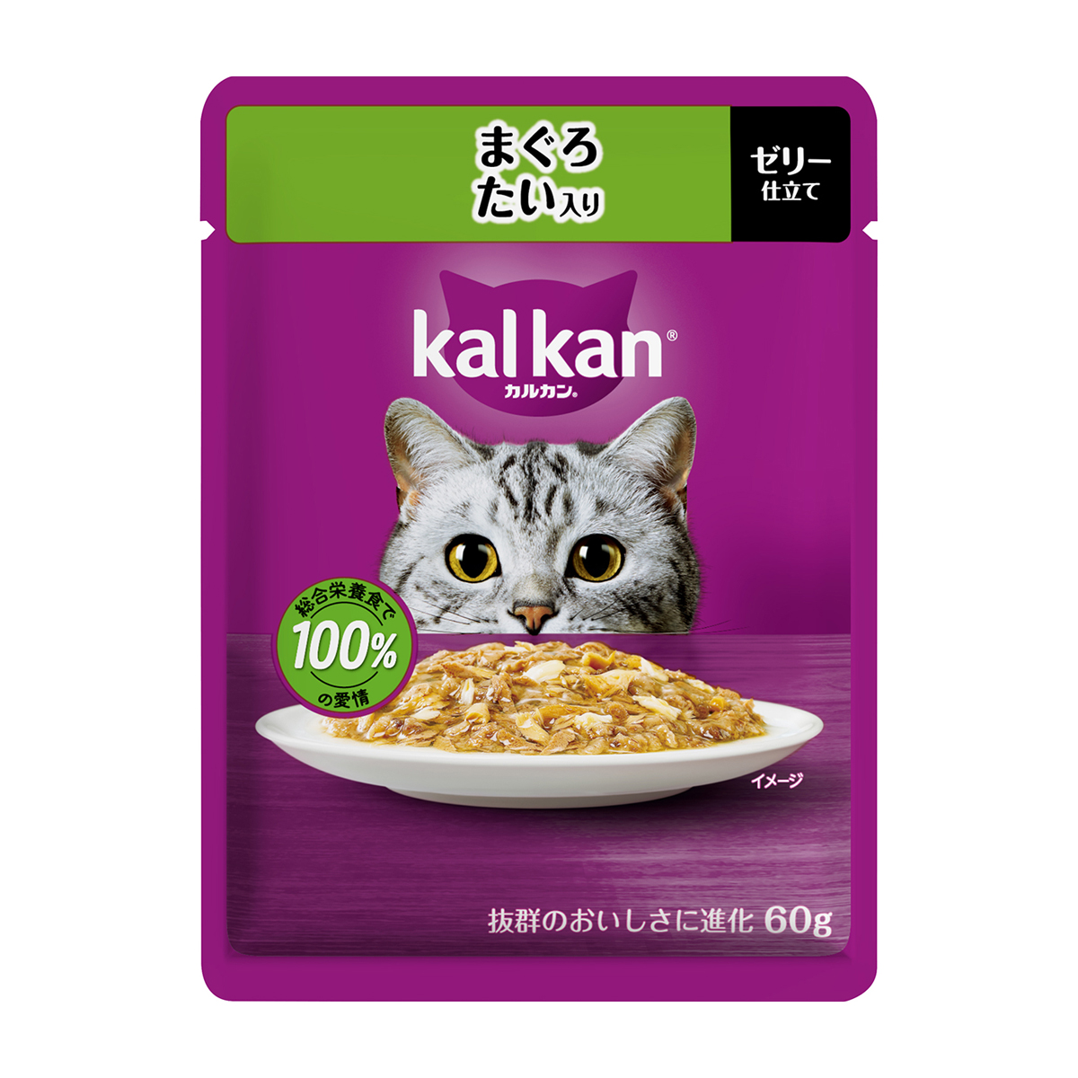 【ペット】カルカンパウチ　まぐろ　たい入り　６０ｇ