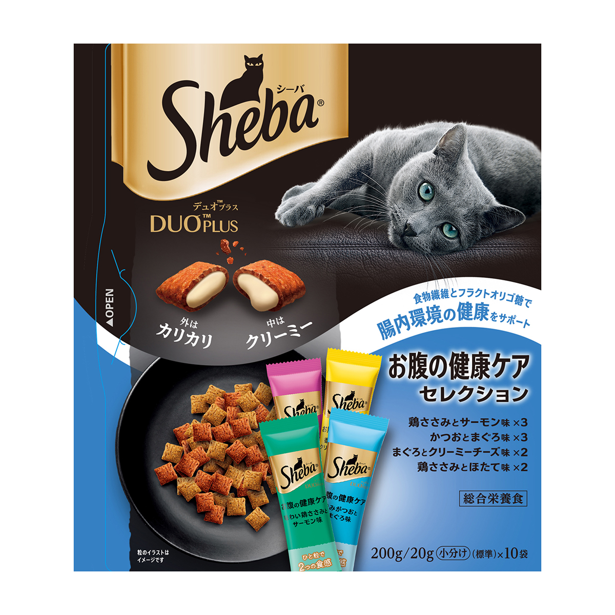 【ペット】シーバ　デュオプラス　お腹の健康ケアセレクション　２００ｇ