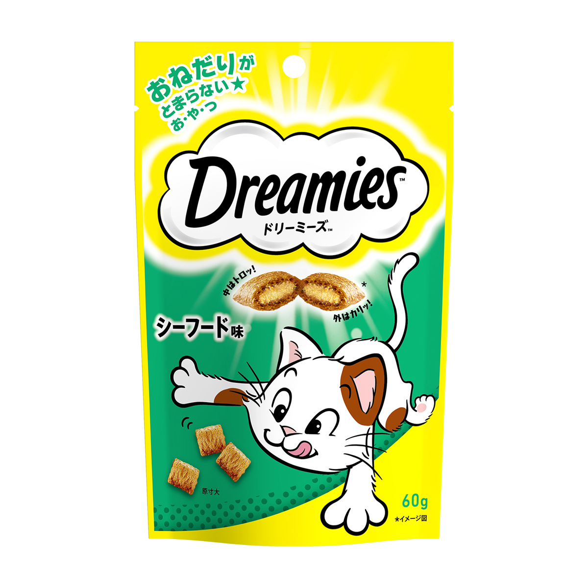 【ペット】ドリーミーズ　シーフード味　６０ｇ