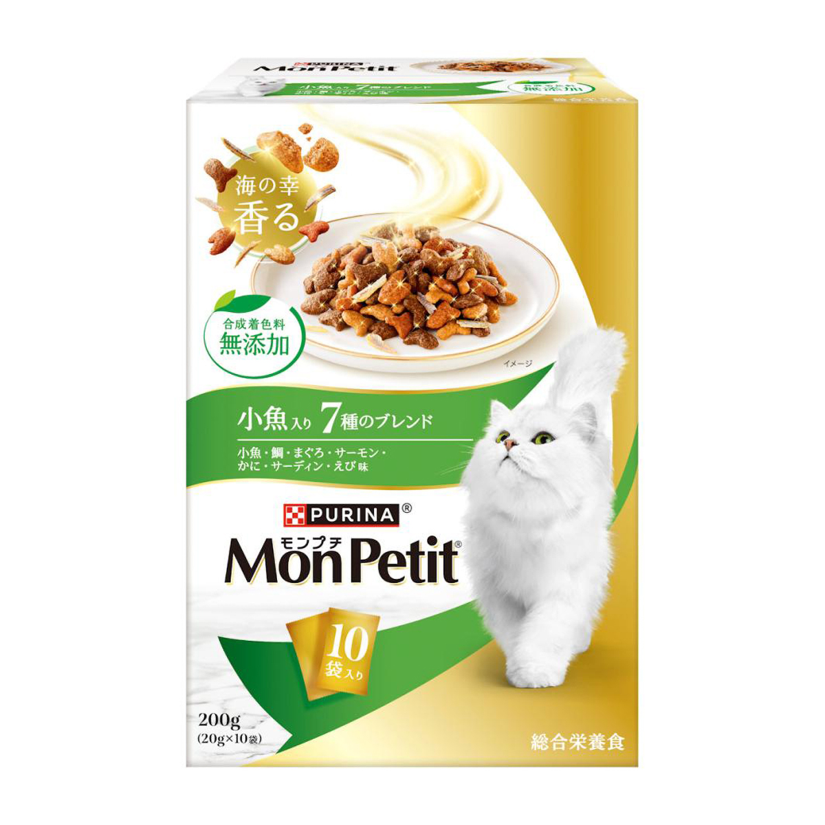 【ペット】モンプチ　ボックス　小魚入り７種のブレンド　２００ｇ