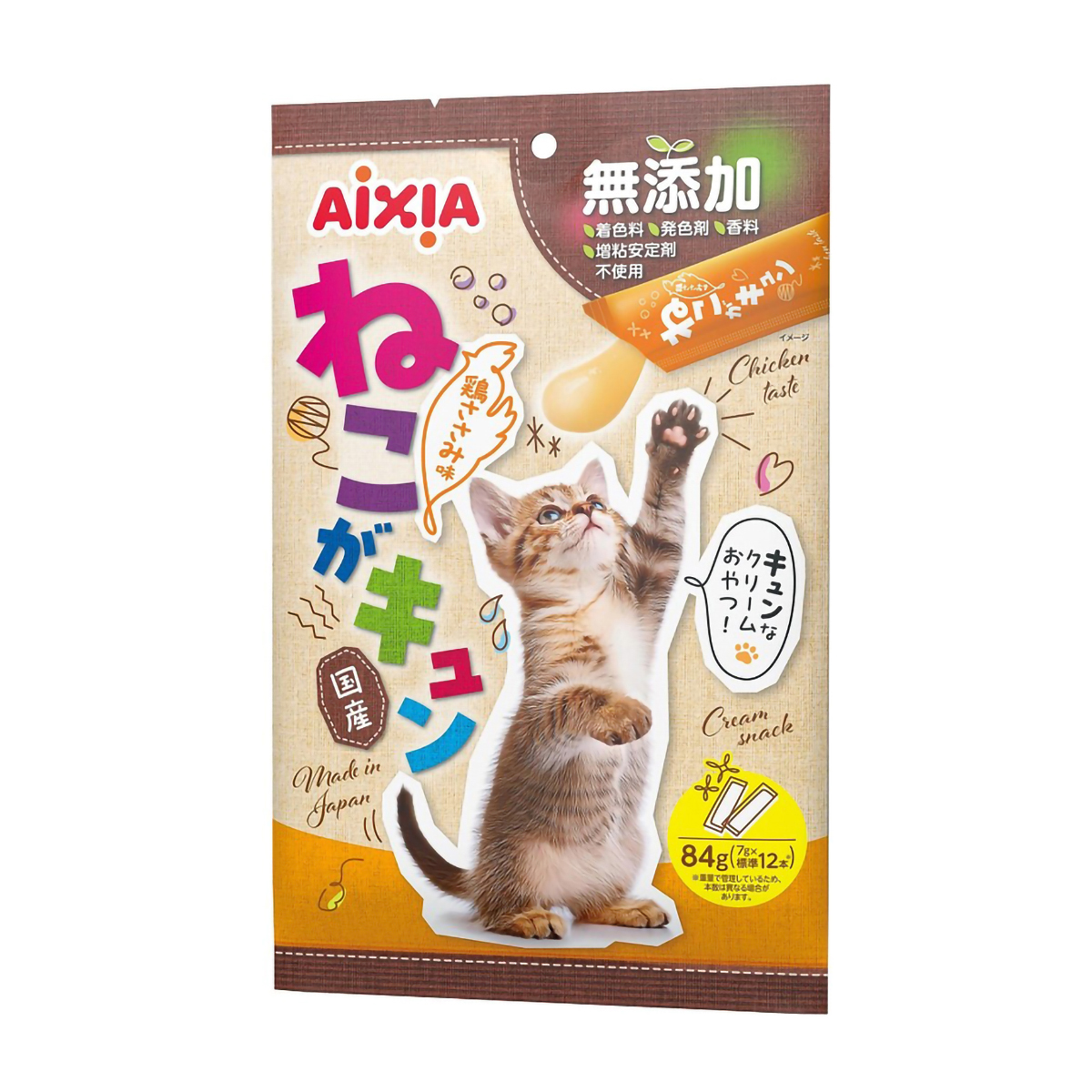 【ペット】ねこがキュン　鶏ささみ味　７ｇ×１２