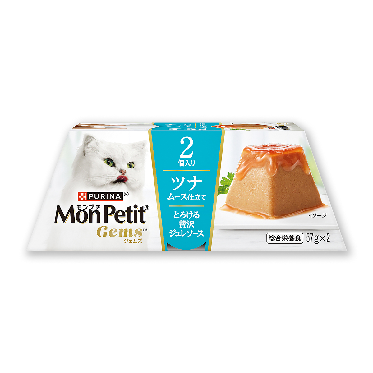 ペット】モンプチ ジェムズ ツナ ムース仕立て とろける贅沢ジュレ