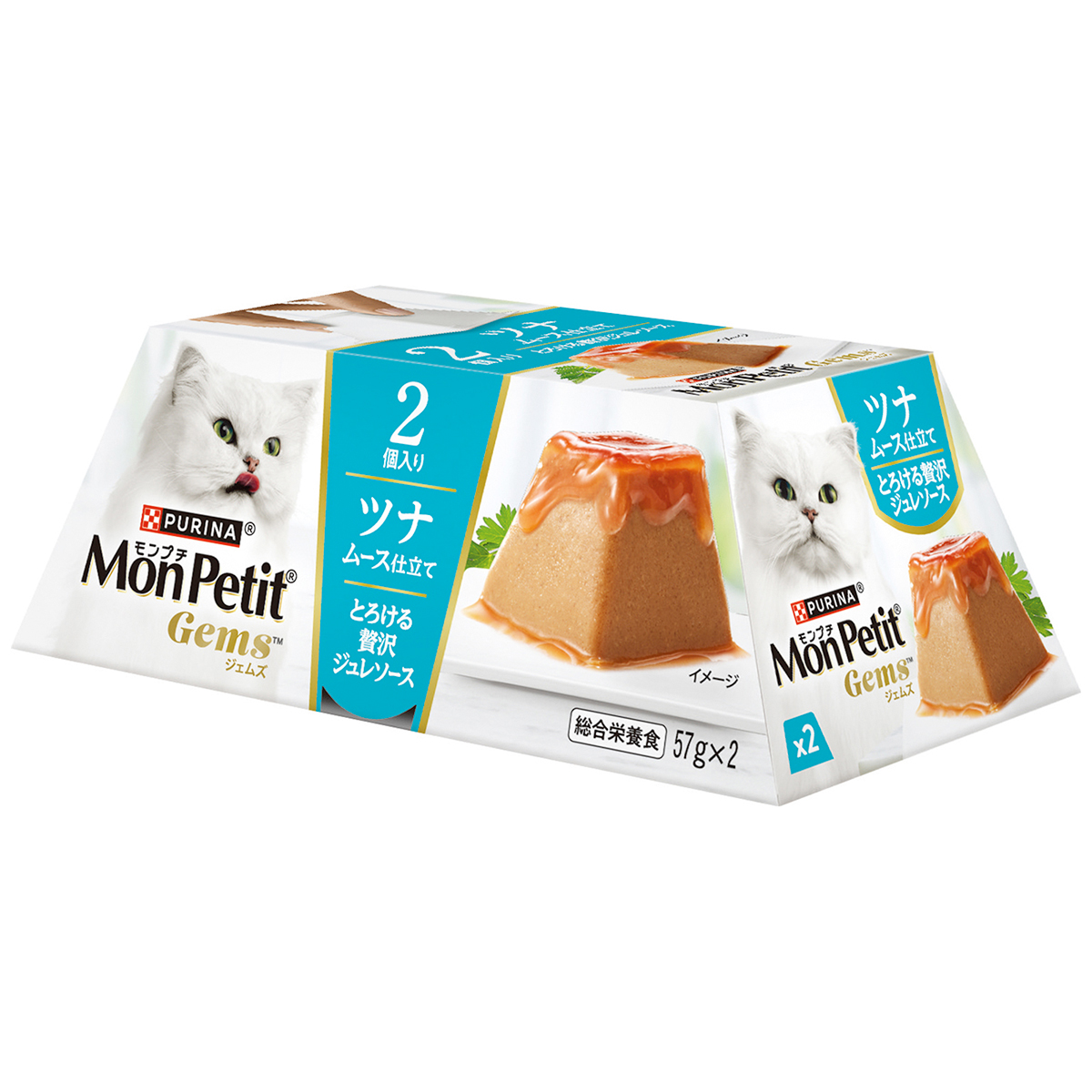 ペット】モンプチ ジェムズ ツナ ムース仕立て とろける贅沢ジュレ