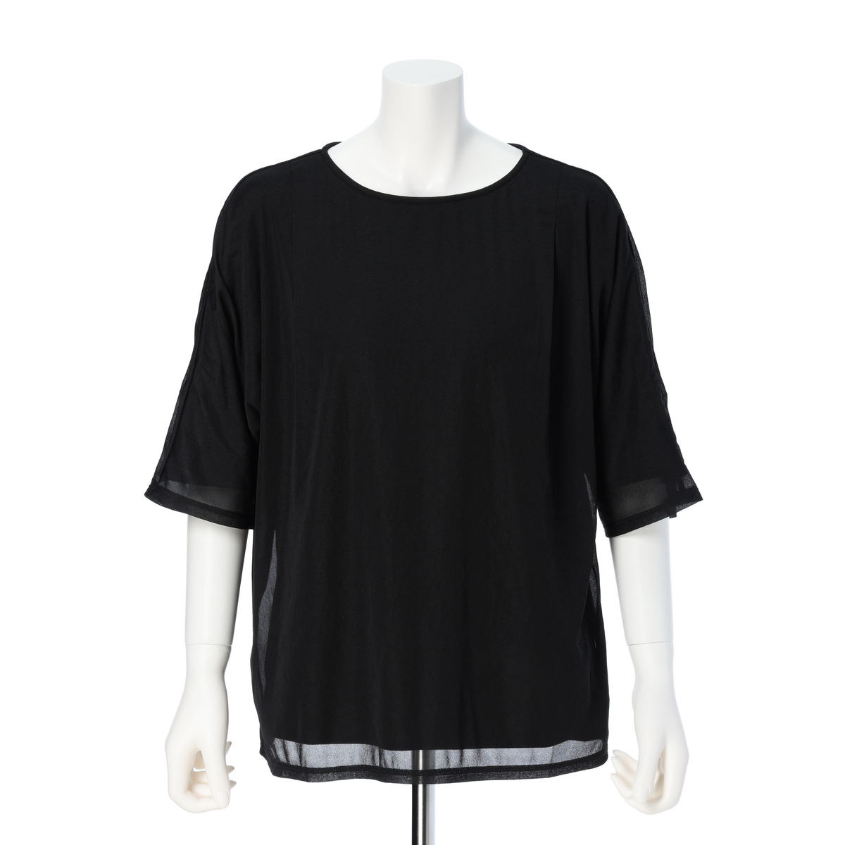 la.f トリコット シフォンカットソー
