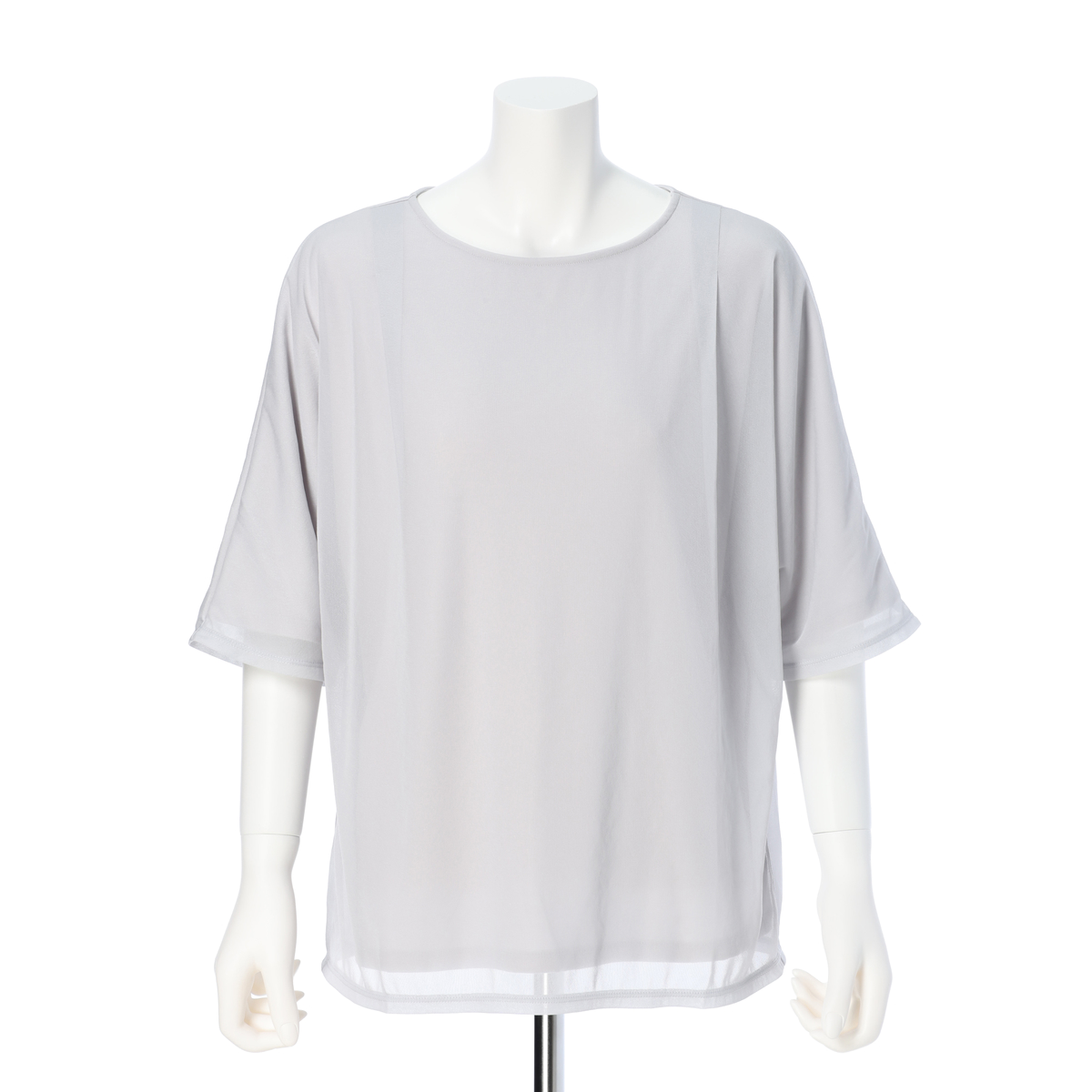 la.f トリコット シフォンカットソー