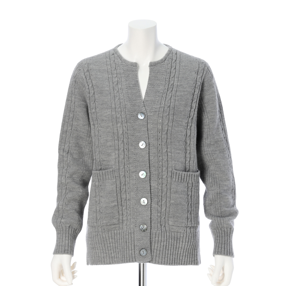 la.f  KARLKARLキーネックカーディガン