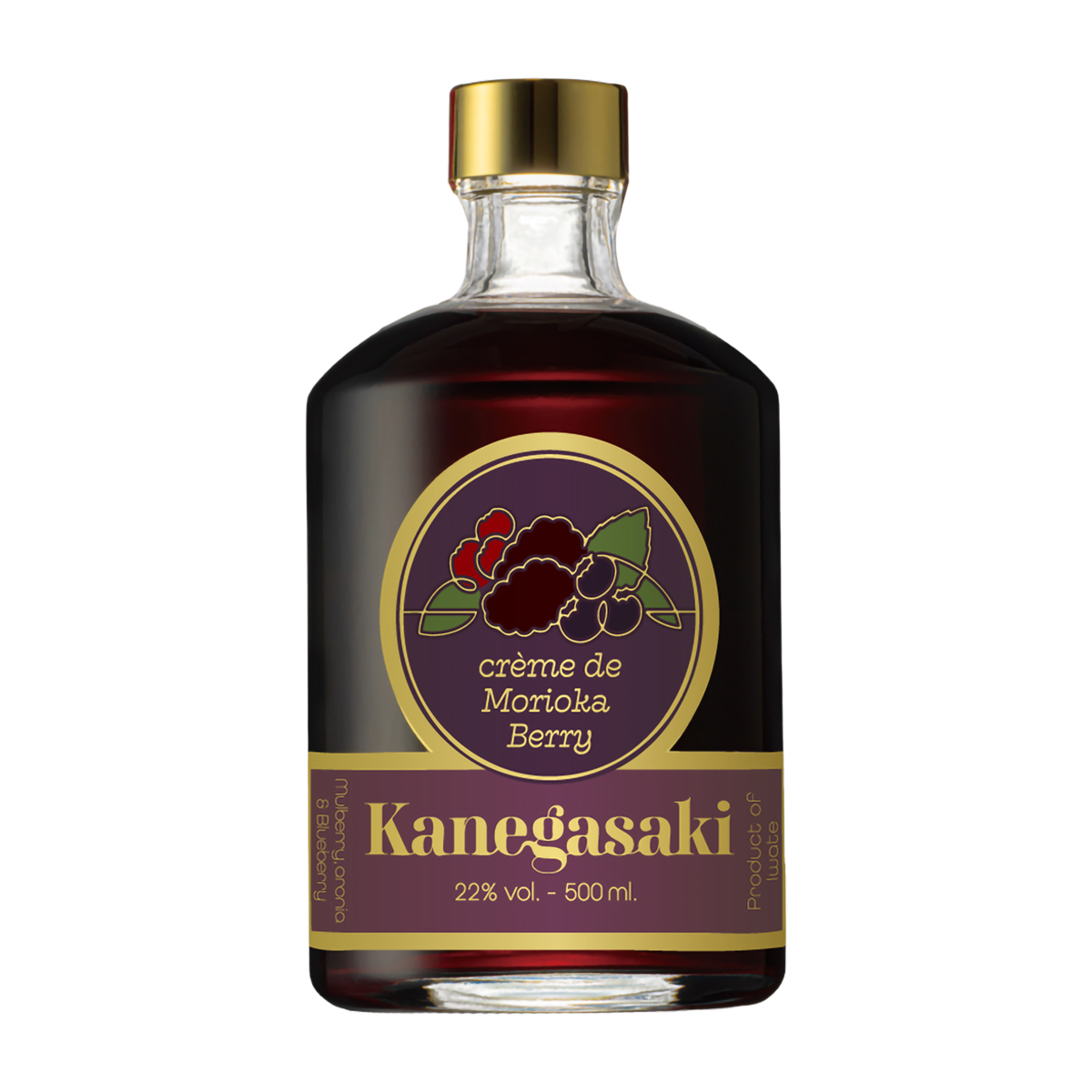 creme de MoriokaBerry Kanegasaki 500ml　【リキュール　岩手県】