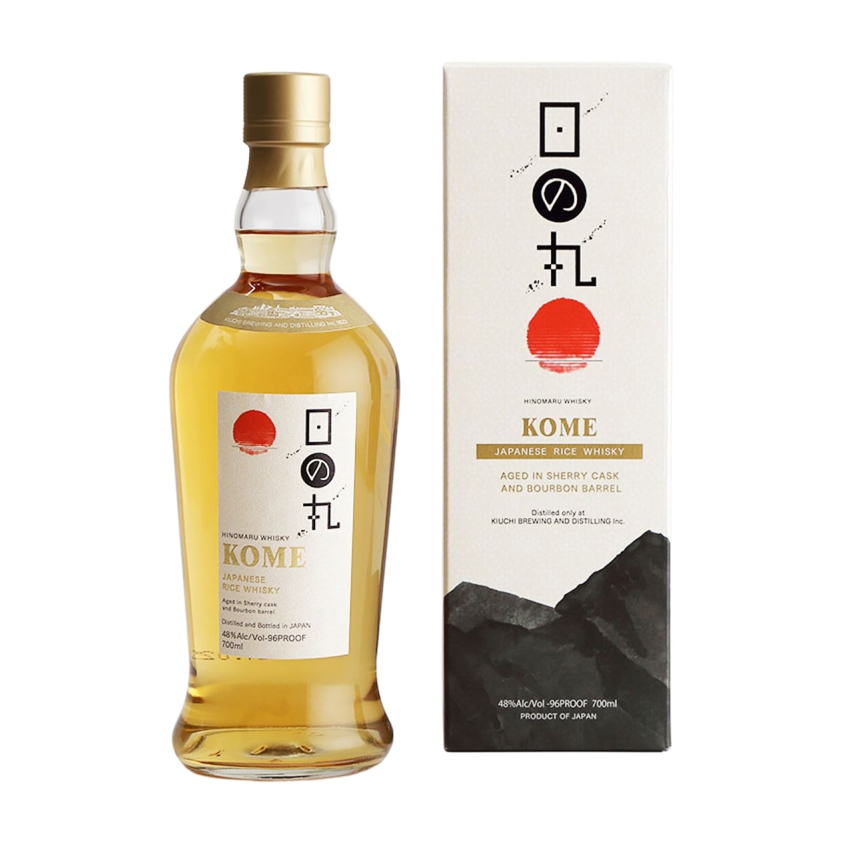 木内酒造 日の丸ウイスキー KOME 48度 700ml 化粧箱入り 【ウイスキー