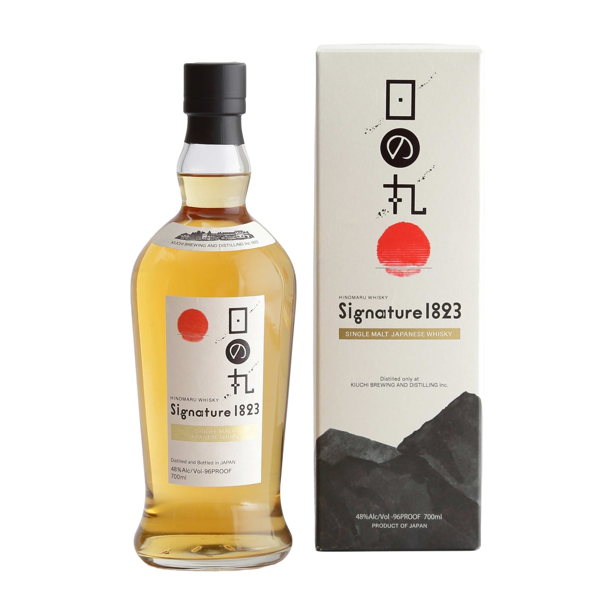 木内酒造 日の丸ウイスキー Signature1823 48度 700ml 化粧箱入り