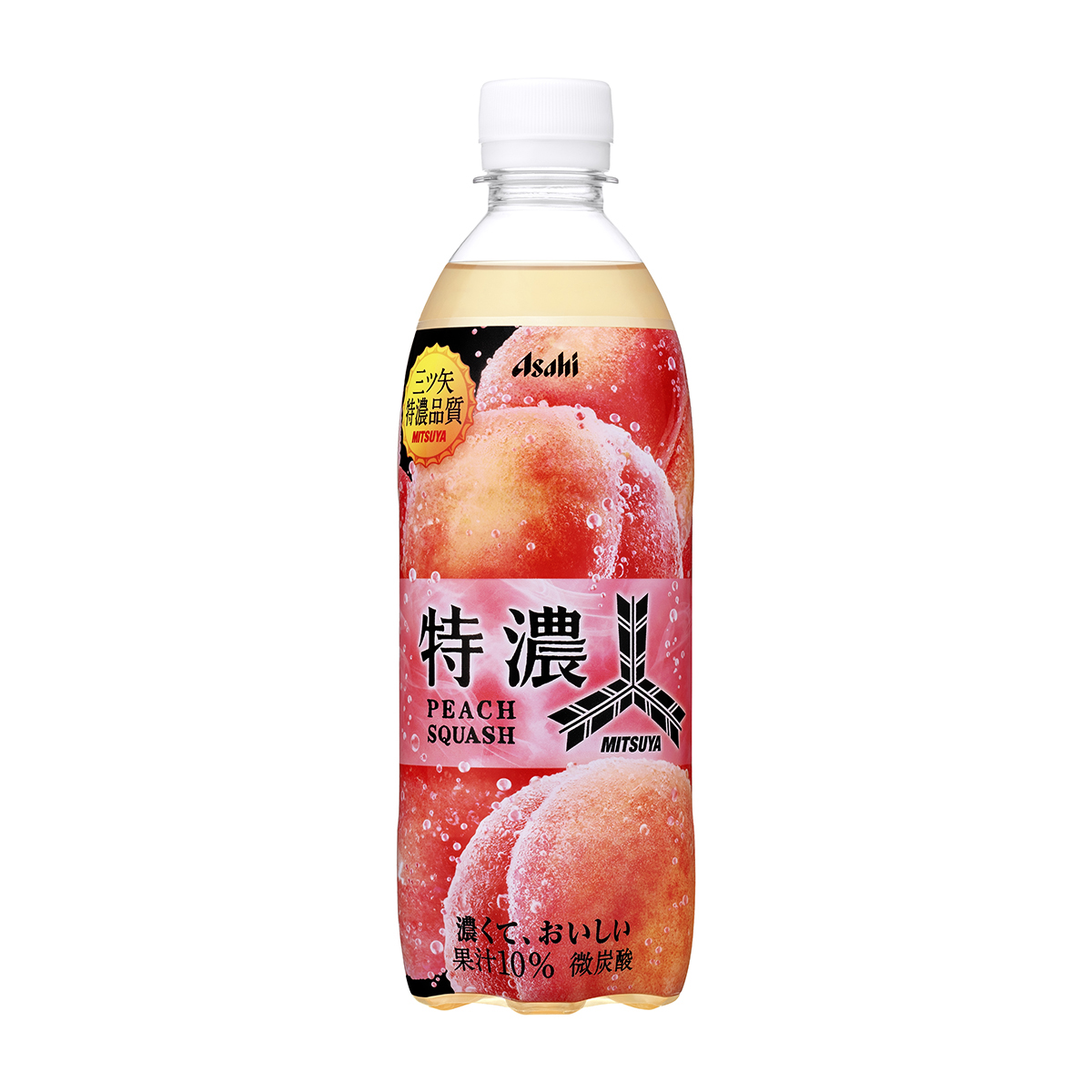 三ツ矢特濃ピーチスカッシュ（単品）500ml 261031 | かぜとゆき