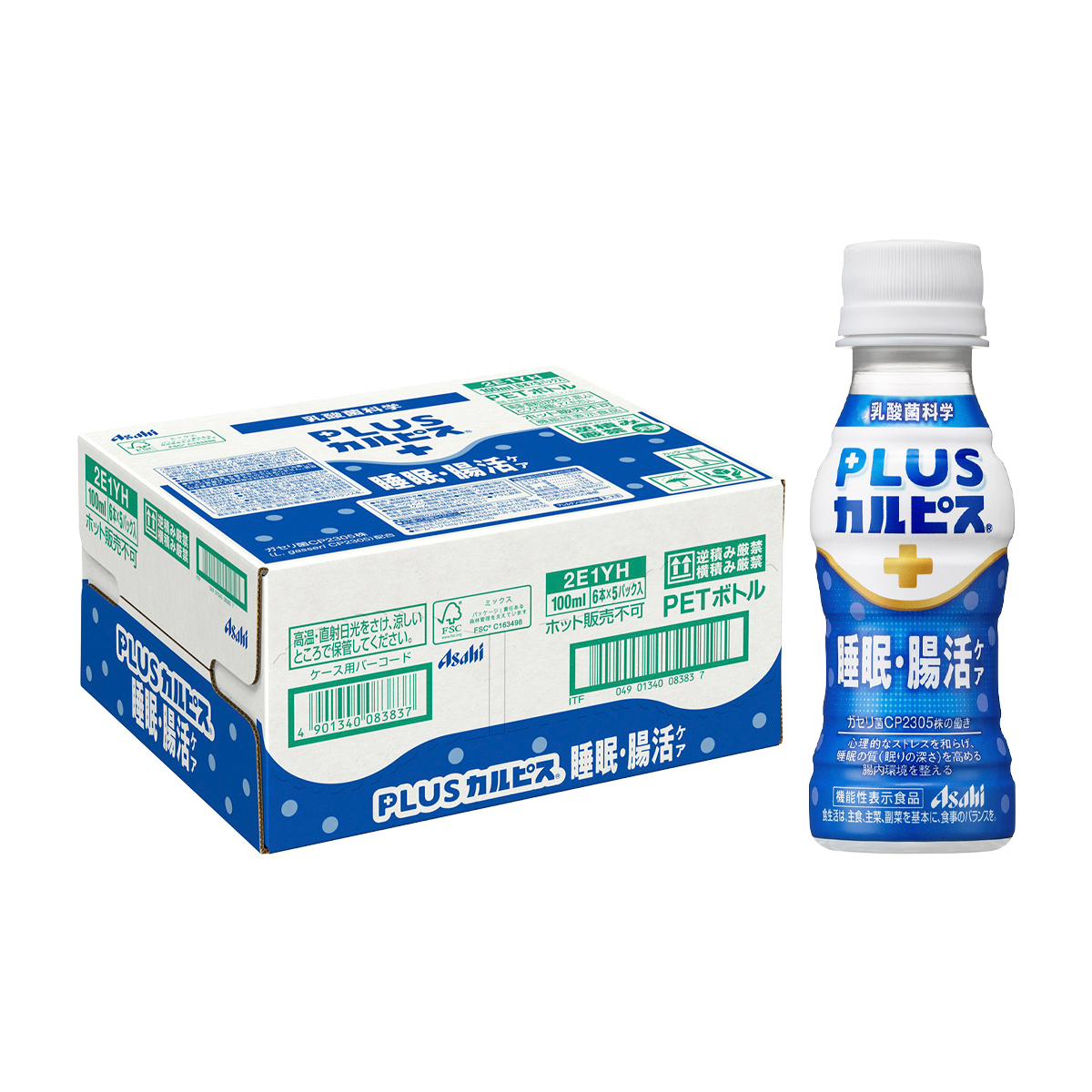 ＰＬＵＳカルピス　睡眠・腸活ケア（ケース）100ml (30本)