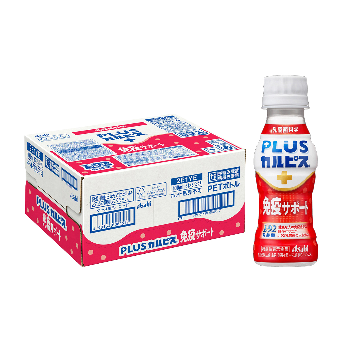 ＰＬＵＳカルピス　免疫サポート（ケース）100ml (30本)
