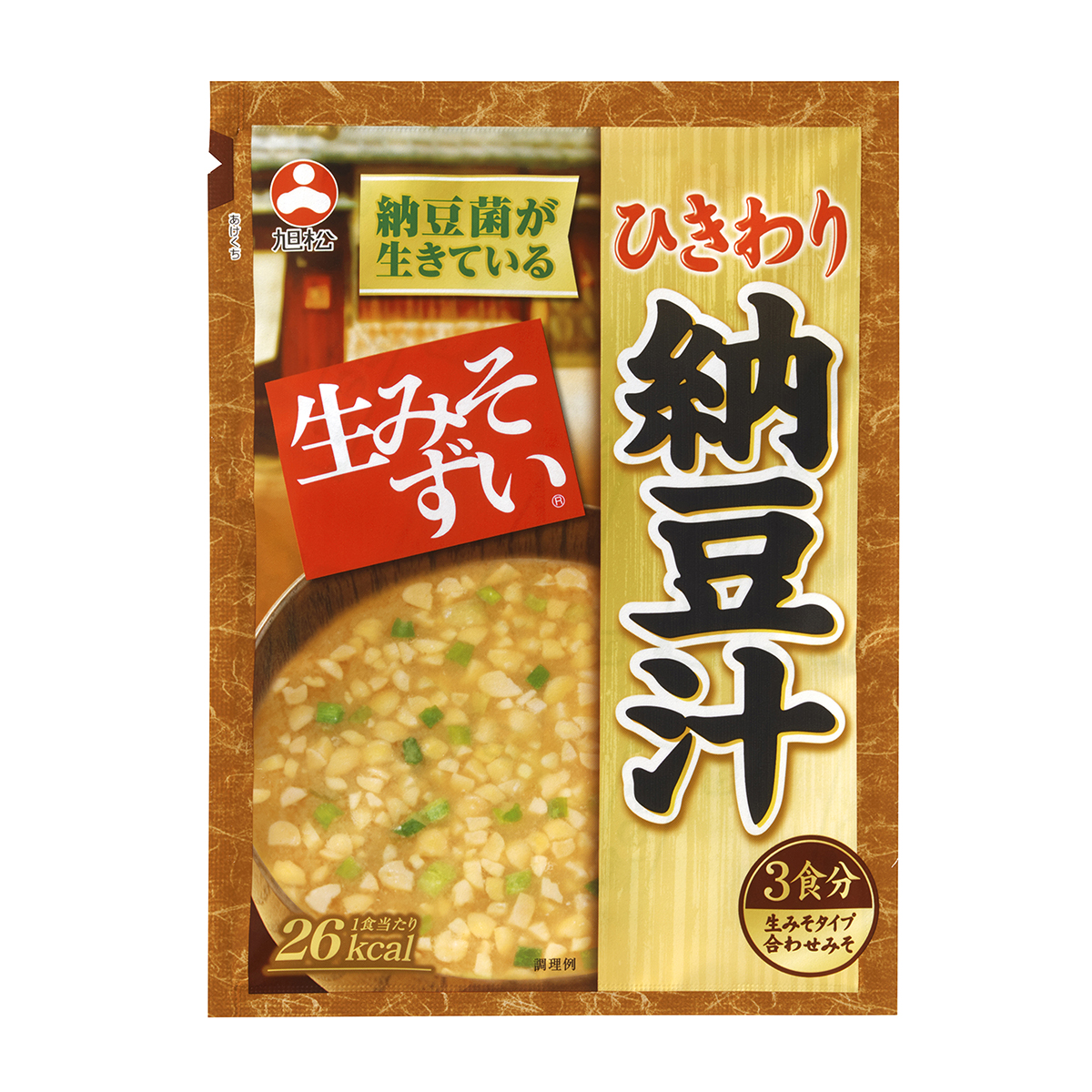 旭松食品　袋入生みそずいひきわり納豆汁3食