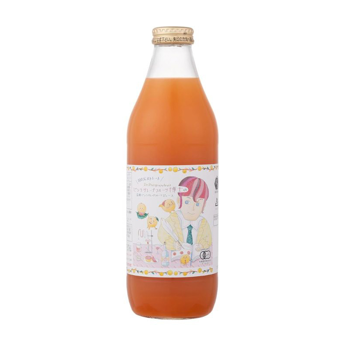 かたすみ　有機ピンクグレープフルーツジュース　ストレート100％　1000ml