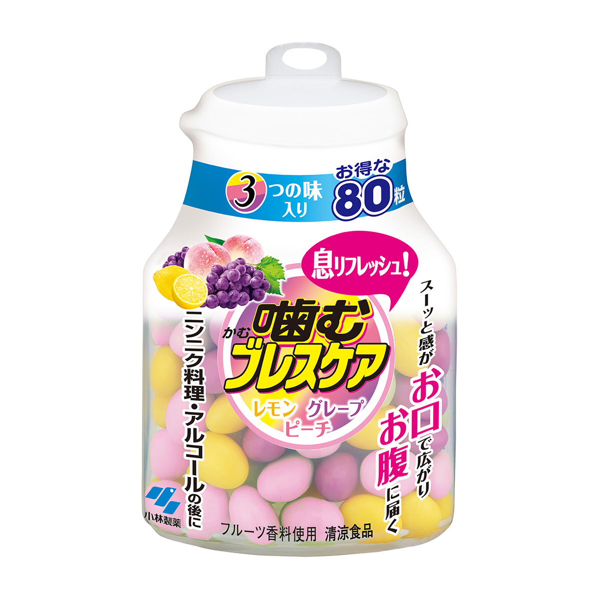 小林製薬　噛むブレスケアボトル　アソート　８０粒