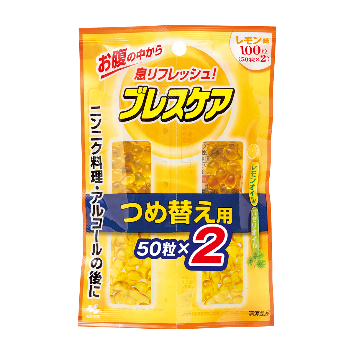 小林製薬　ブレスケアつめ替　レモン　１００粒