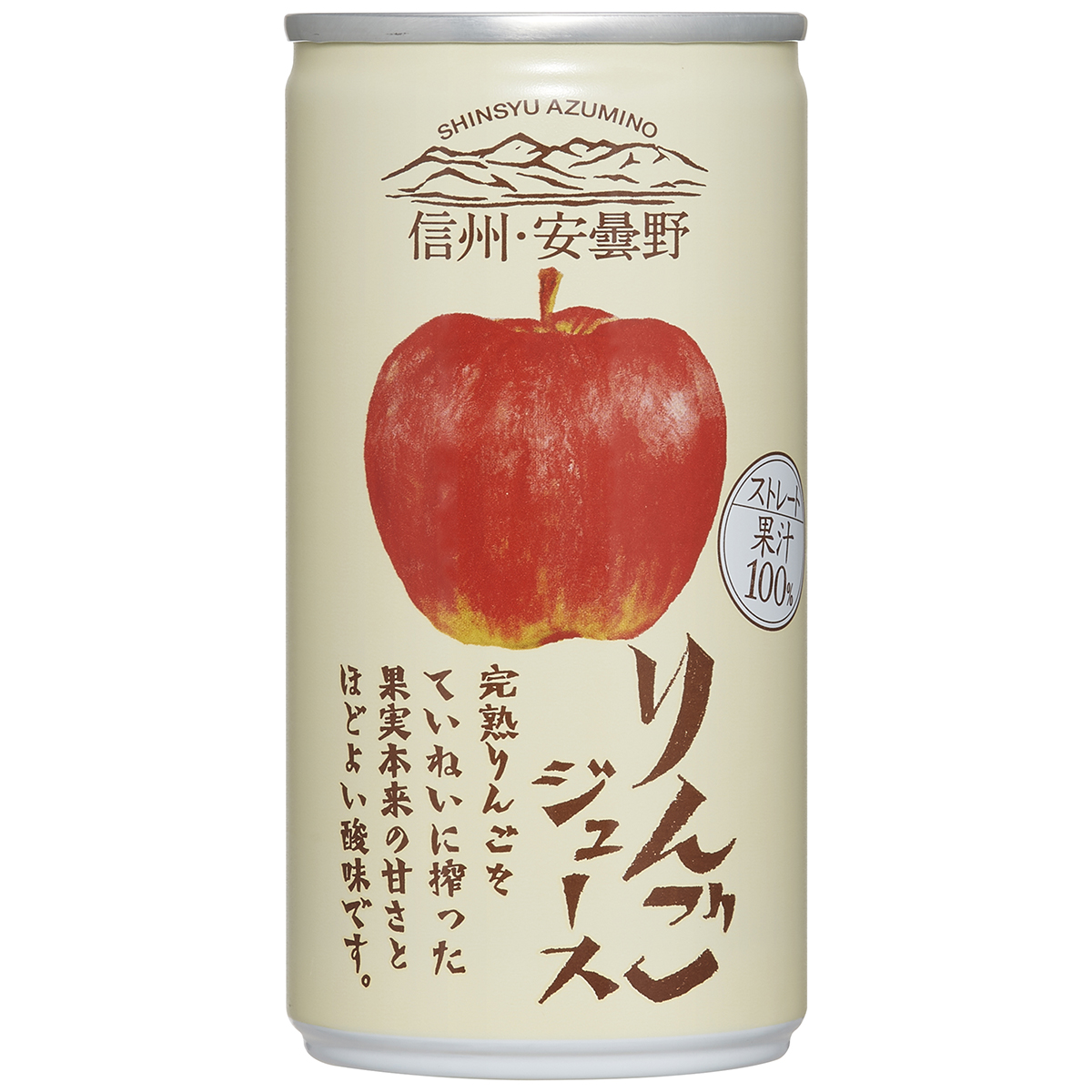 ゴールドパック 信州・安曇野りんごジュース 190g【ケース30本】