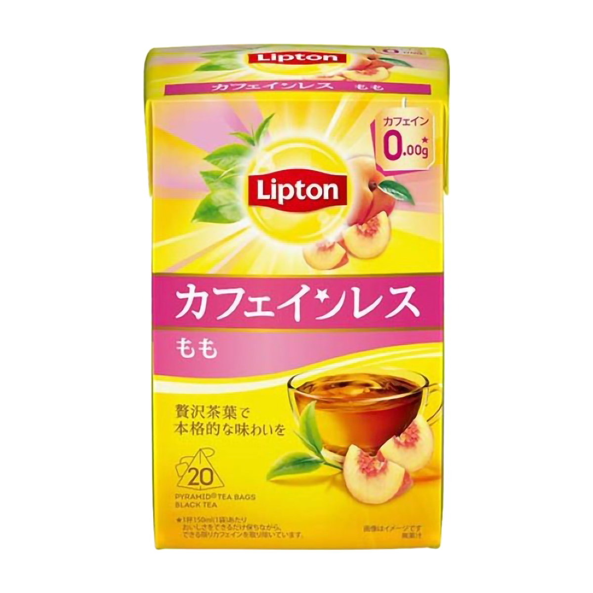 キーコーヒー　リプトン　カフェインレスティー　もも　２０ｐ