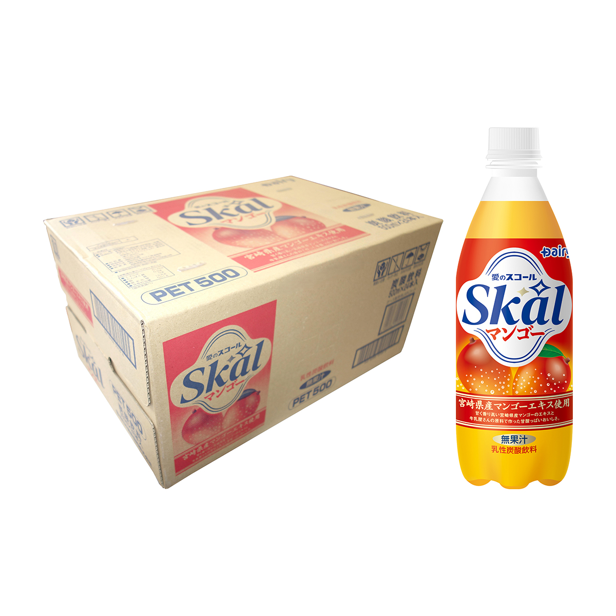 南日本酪農　スコールマンゴー　５００ｍｌ　【ケース24本】
