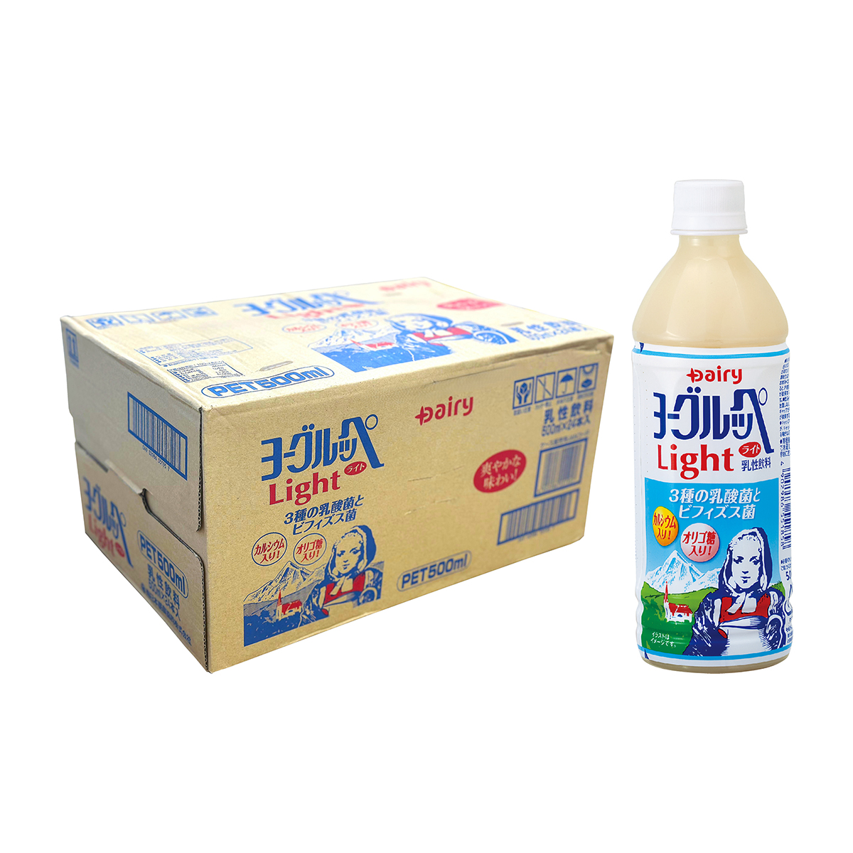 南日本酪農　ヨーグルッペライト　５００ｍｌ　【ケース24本】