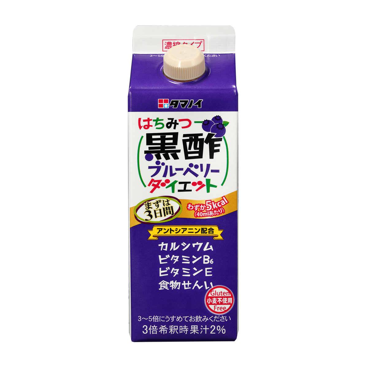タマノイ酢　はちみつ黒酢ブルーベリーダイエット濃縮タイプ　　５００ｍｌ　ＧＴＰ