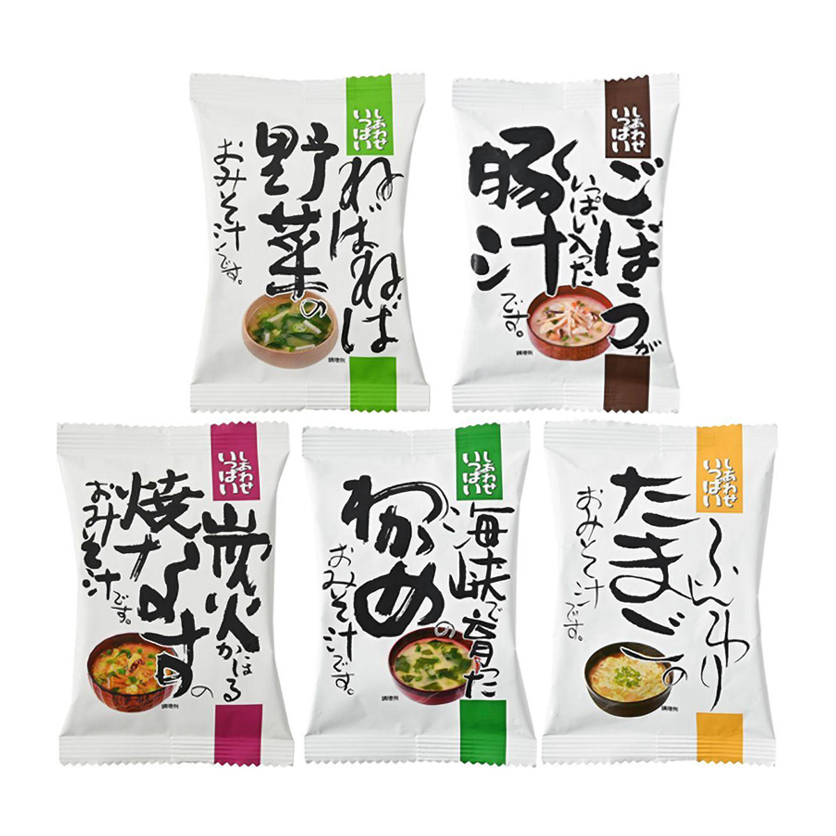 コスモス食品　しあわせいっぱいみそ汁５種１０食セット　１０２．２ｇ