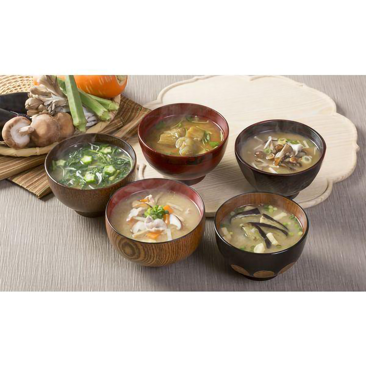 コスモス食品 しあわせいっぱいみそ汁 5つの味詰め合せ 5食(53.6g)