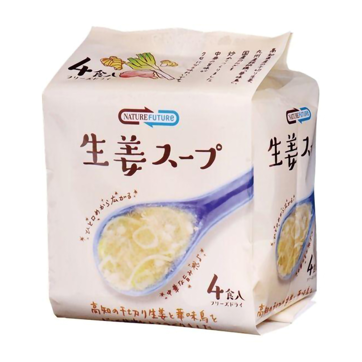 コスモス食品　ＮＡＴＵＲＥ　ＦＵＴＵＲｅ　生姜スープ４食入　１０．６ｇ×４