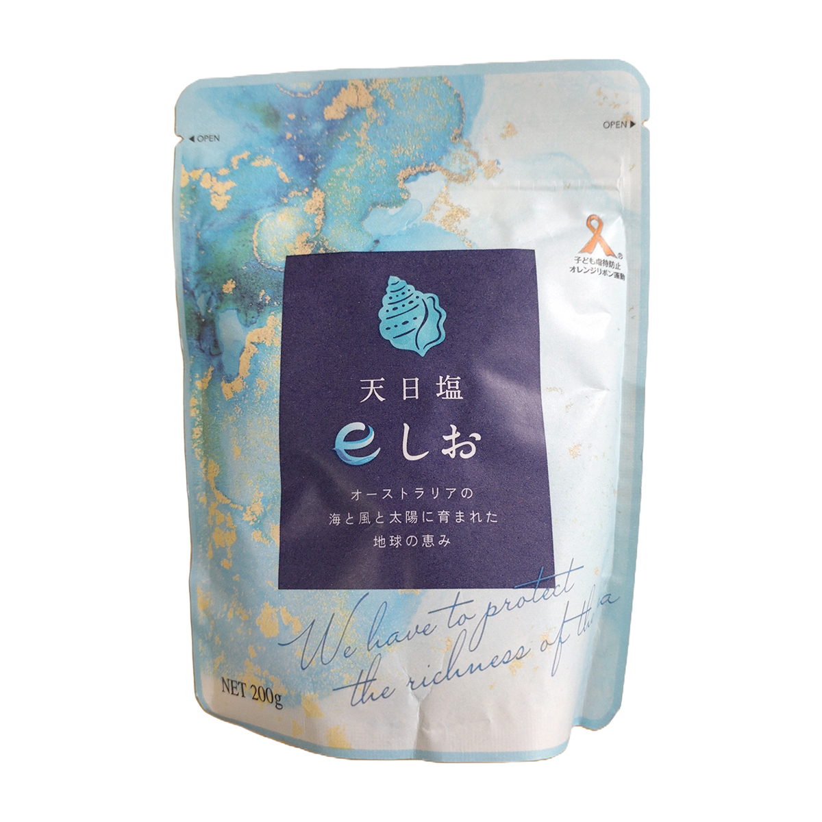 赤穂あらなみ塩　ｅしお天日塩　　２００ｇ