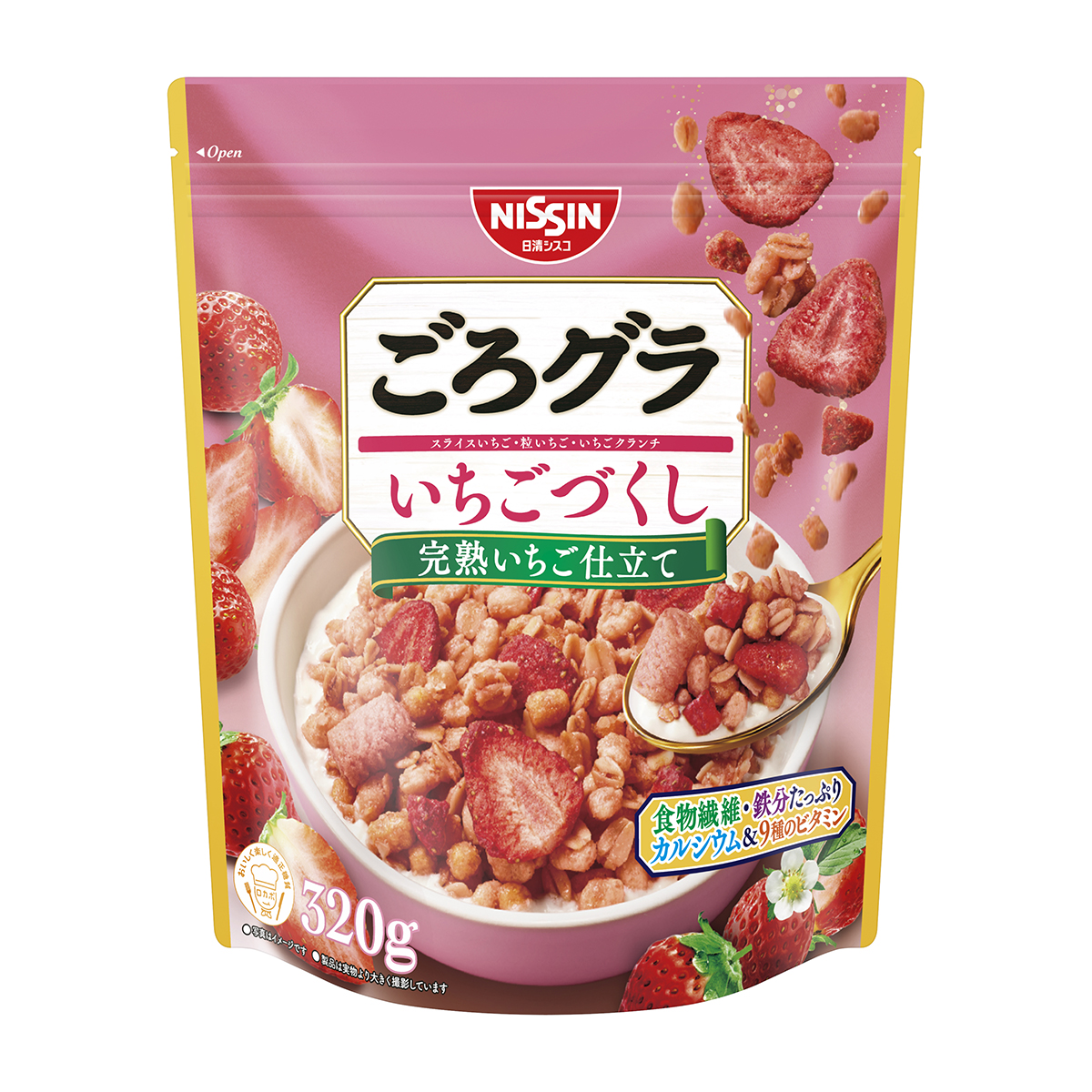 日清シスコ　ごろグラ　いちごづくし